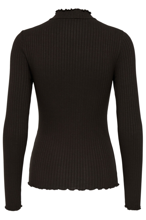 Jacqueline de Yong bruine dames t-shirt | Achteraanzicht