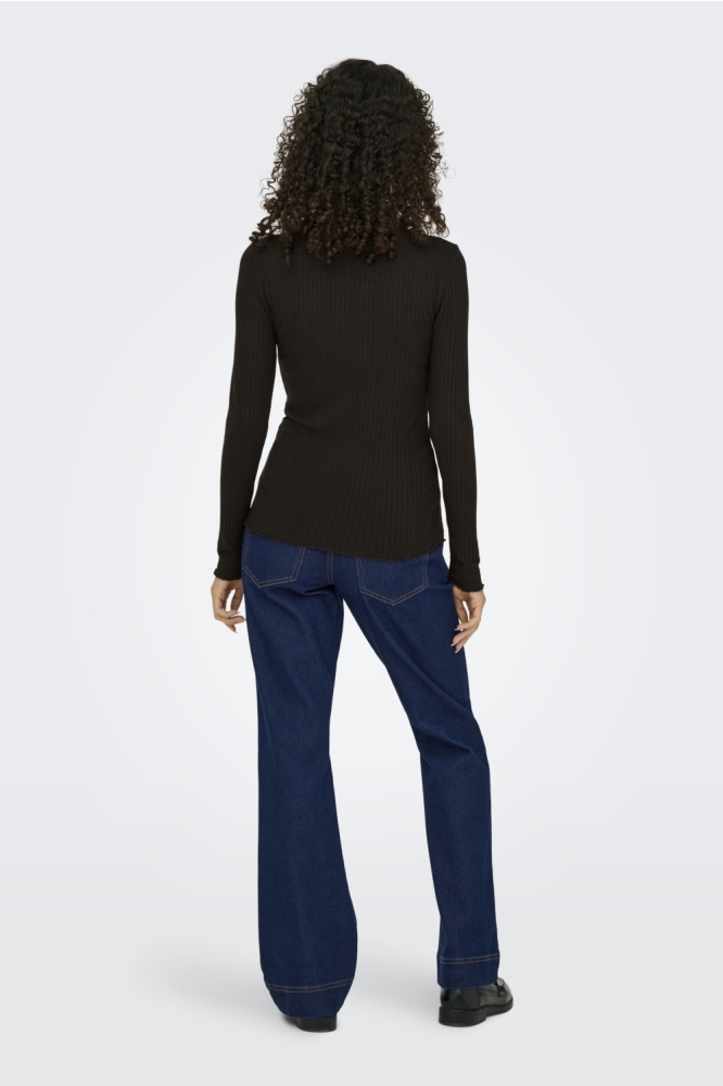 Jacqueline de Yong bruine dames t-shirt | Model