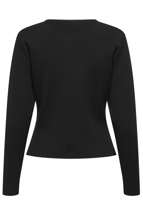 Jacqueline de Yong zwarte dames vest | Achteraanzicht