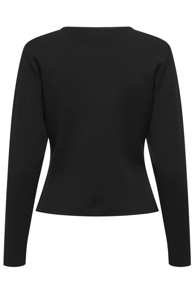 Jacqueline de Yong zwarte dames vest | Achteraanzicht
