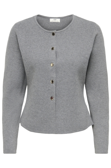 Jacqueline de Yong Vest JDYPRIME LIFE L/S ON FITTED CARDIGA 15347276 Medium Grey Melange