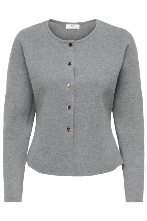 Jacqueline de Yong grijze dames vest | Vooraanzicht