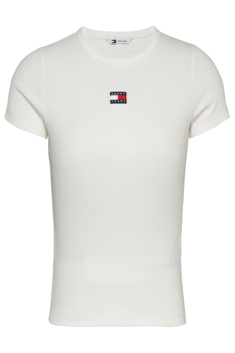 Tommy Jeans witte dames t-shirt | Vooraanzicht