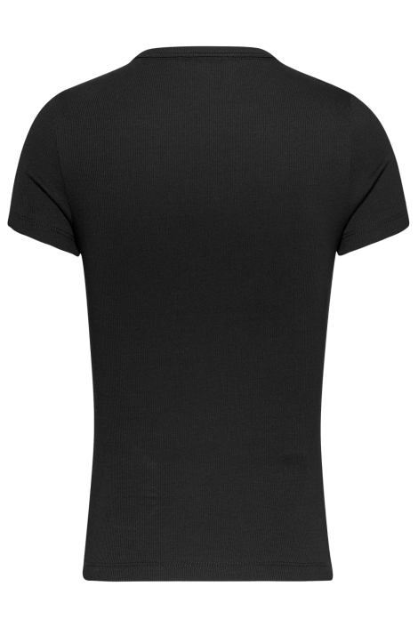 Tommy Jeans zwarte dames t-shirt | Achteraanzicht