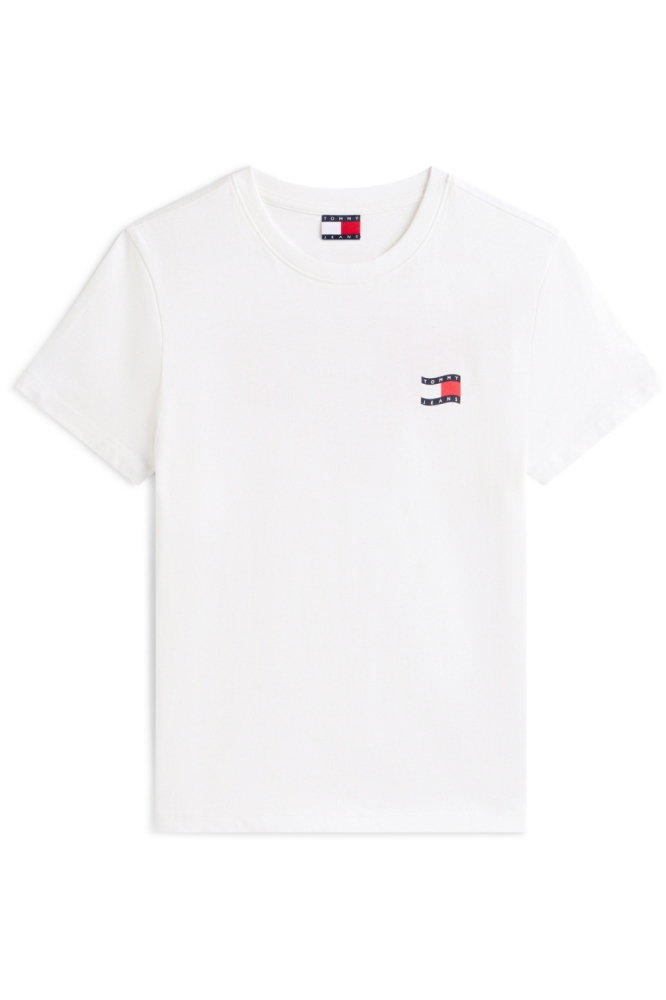 Tommy Jeans witte dames t-shirt | Vooraanzicht