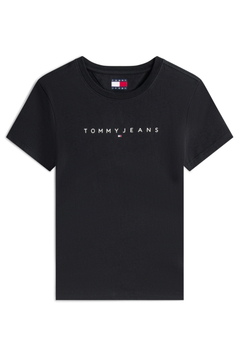 Tommy Jeans zwarte dames t-shirt | Vooraanzicht
