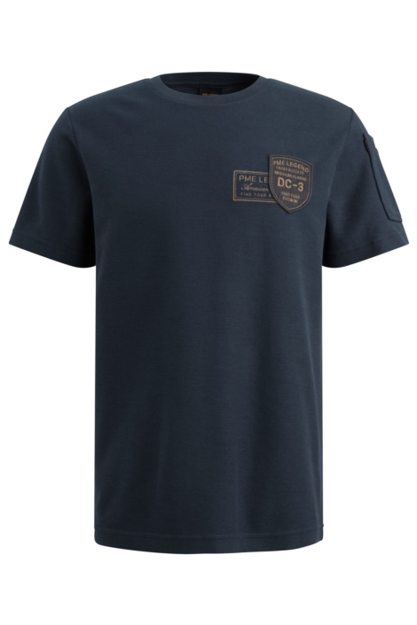 PME legend blauwe heren t-shirt | Vooraanzicht