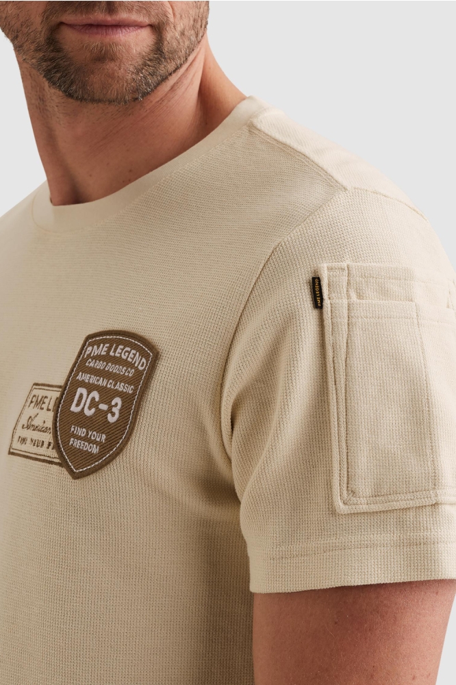 PME legend beige heren t-shirt | Unique Selling Point