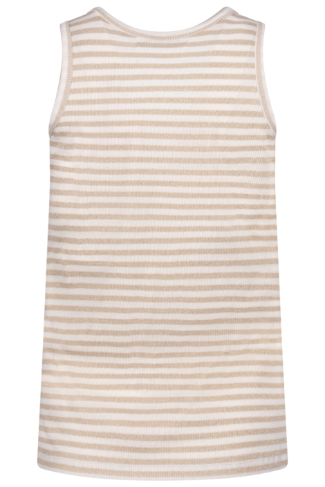 Nukus beige dames top | Achteraanzicht