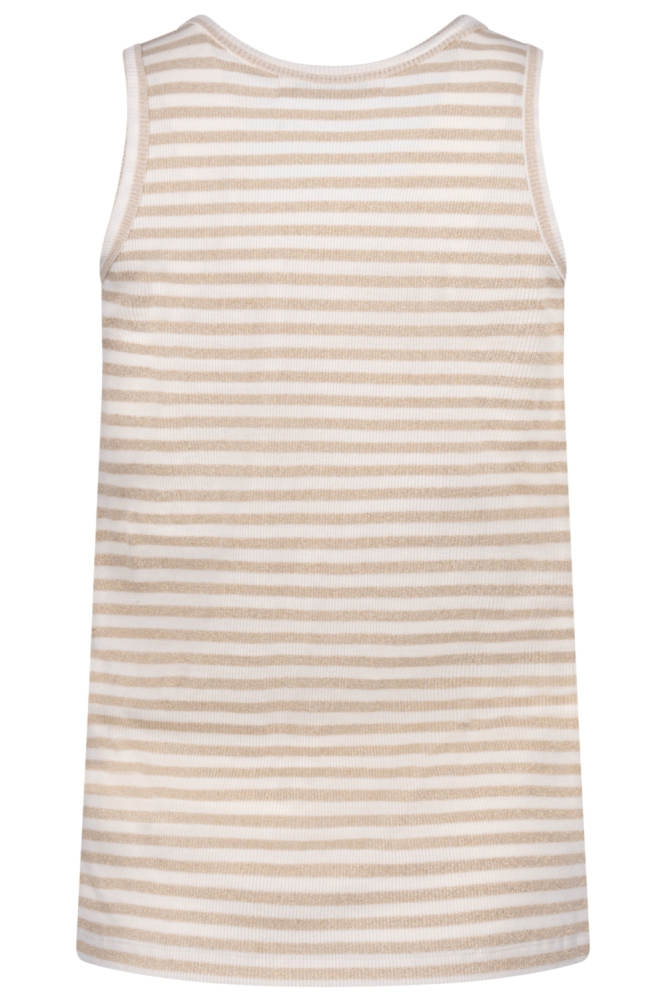 Nukus beige dames top | Achteraanzicht