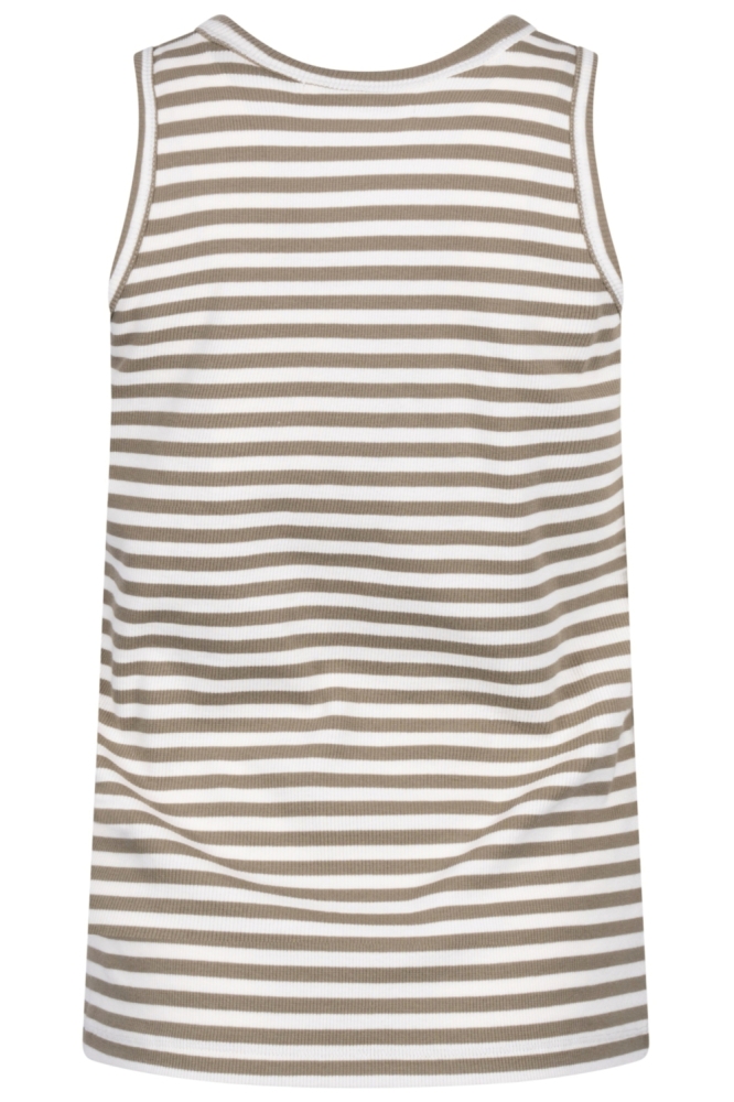 Nukus beige dames top | Achteraanzicht