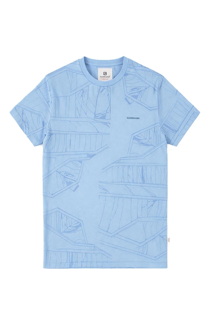 Gabbiano blauwe heren t-shirt | Vooraanzicht