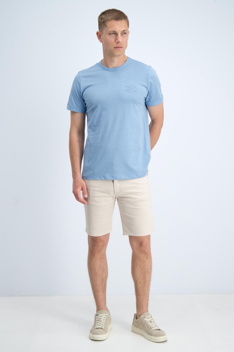 Gabbiano blauwe heren t-shirt | Model