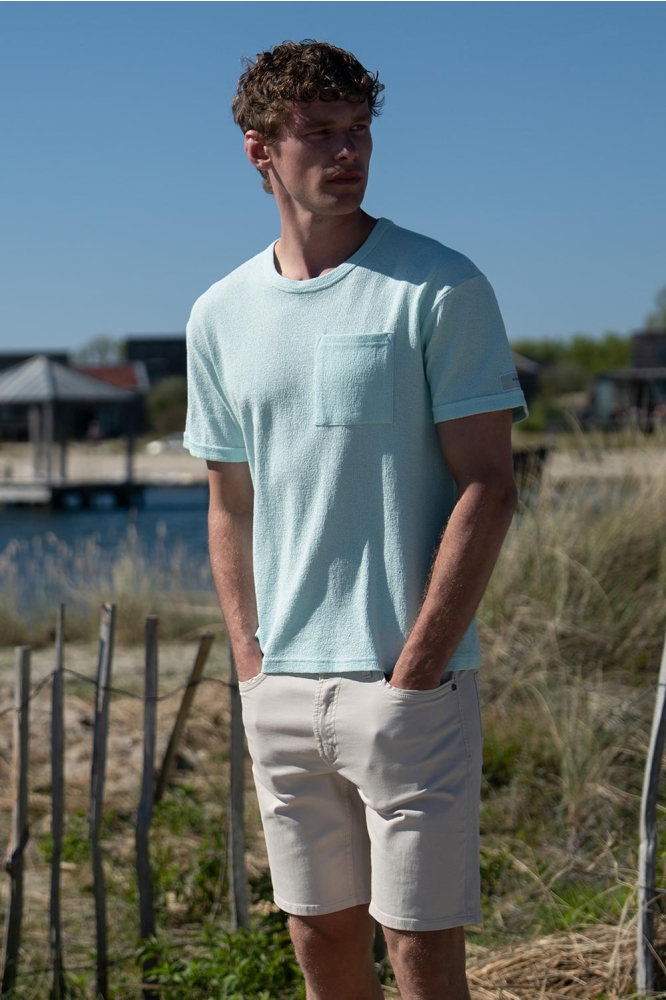 Gabbiano blauwe heren t-shirt | Sfeerbeeld, In situatie