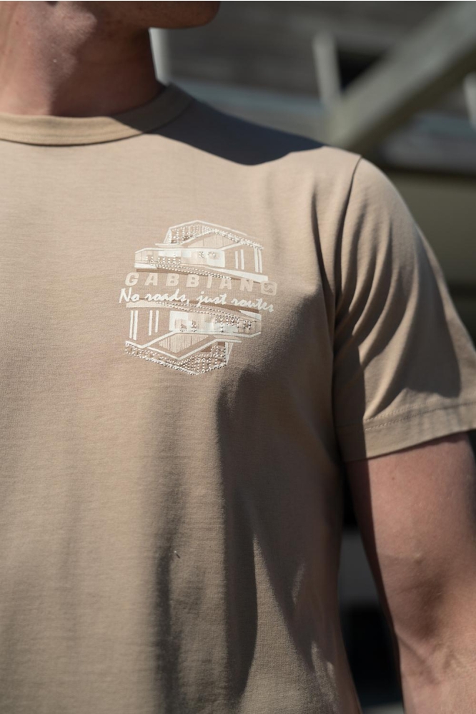 Gabbiano zand heren t-shirt | Unique Selling Point