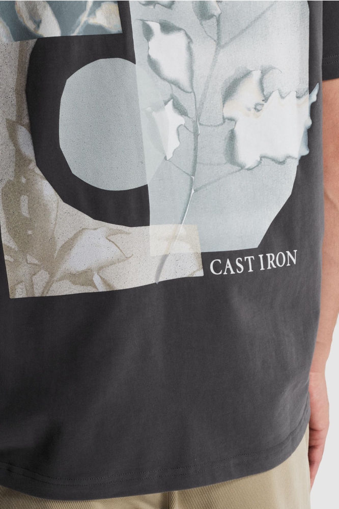 Cast Iron grijze heren t-shirt | Unique Selling Point