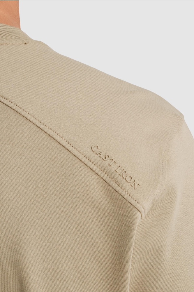Cast Iron zand heren t-shirt | Kleurstaal