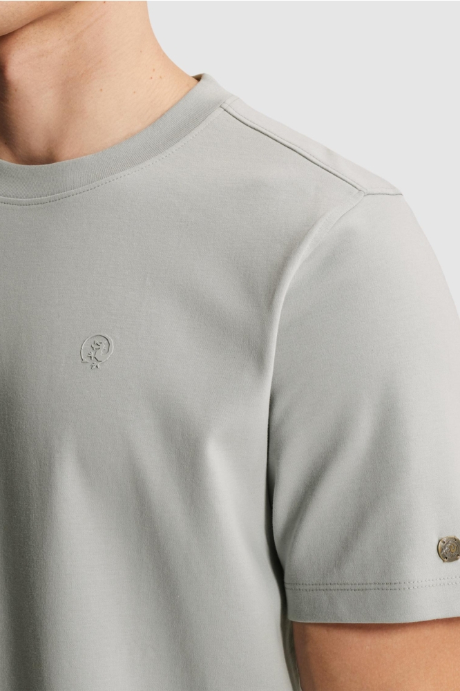 Cast Iron grijze heren t-shirt | Close up