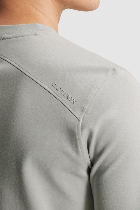 Cast Iron grijze heren t-shirt | Kleurstaal