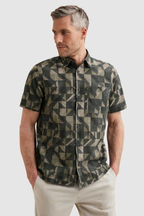 Vanguard blauwe heren overhemd | Model vooraanzicht