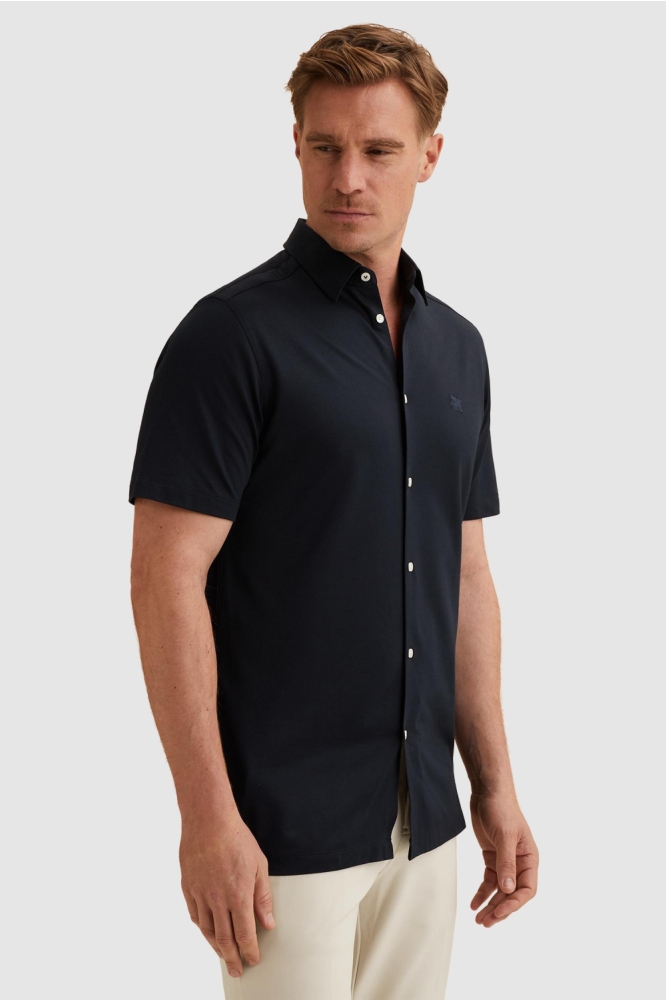 Vanguard blauwe heren overhemd | Model zijaanzicht