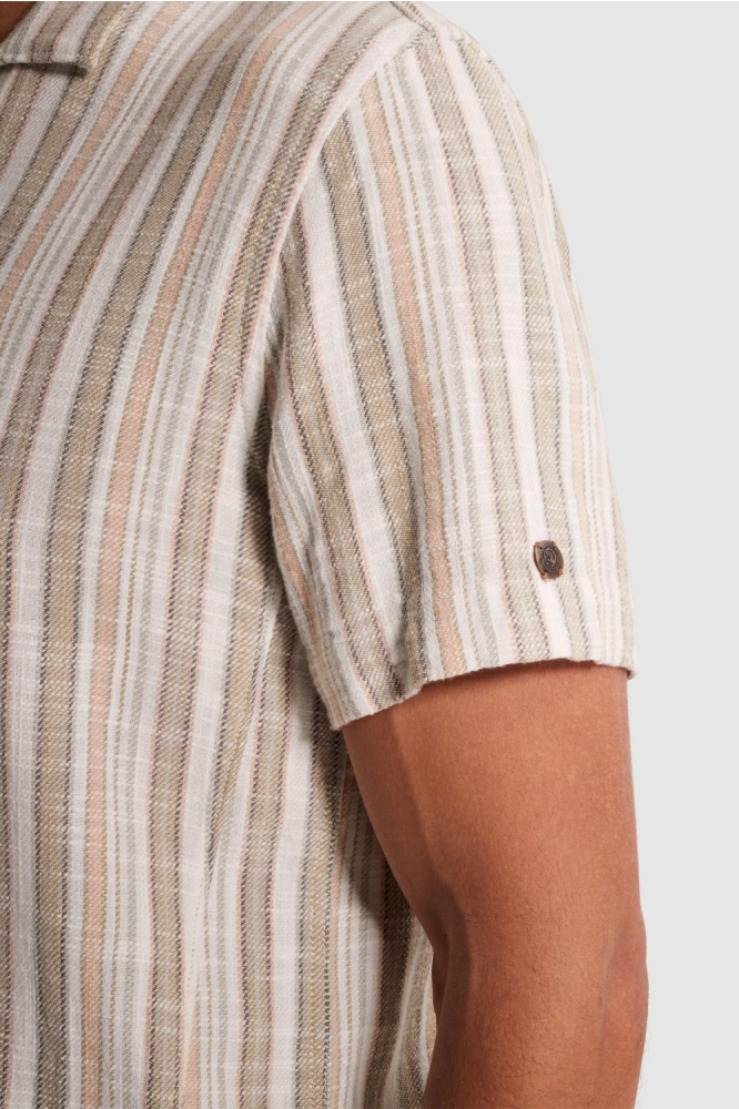 Cast Iron beige heren overhemd | Unique Selling Point