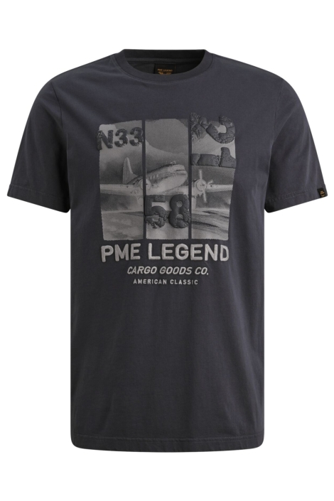 PME legend blauwe heren t-shirt | Vooraanzicht