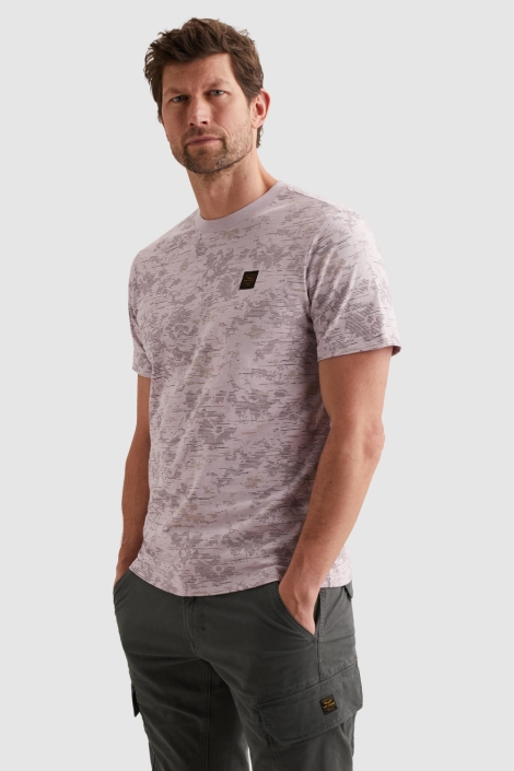 PME legend roze heren t-shirt | Model zijaanzicht