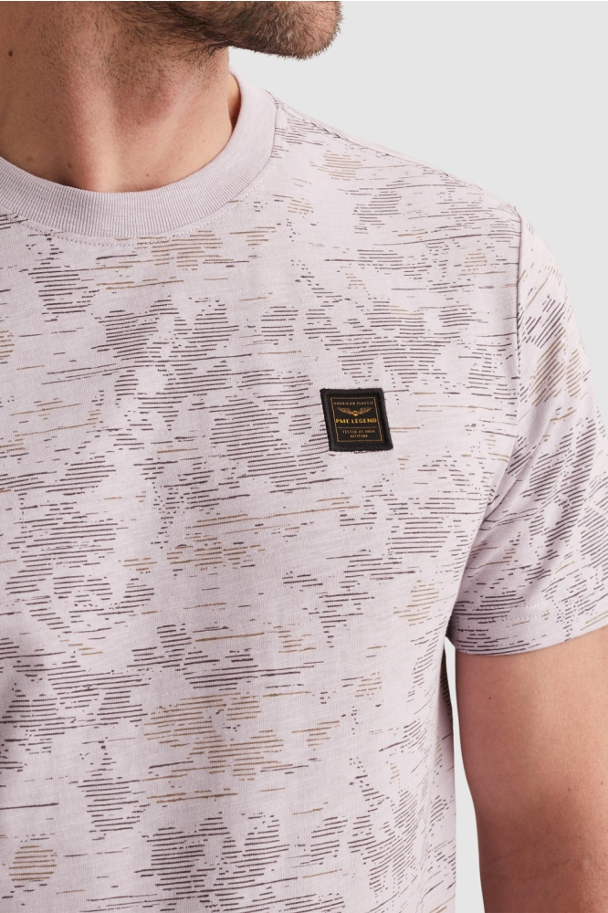 PME legend roze heren t-shirt | Close up