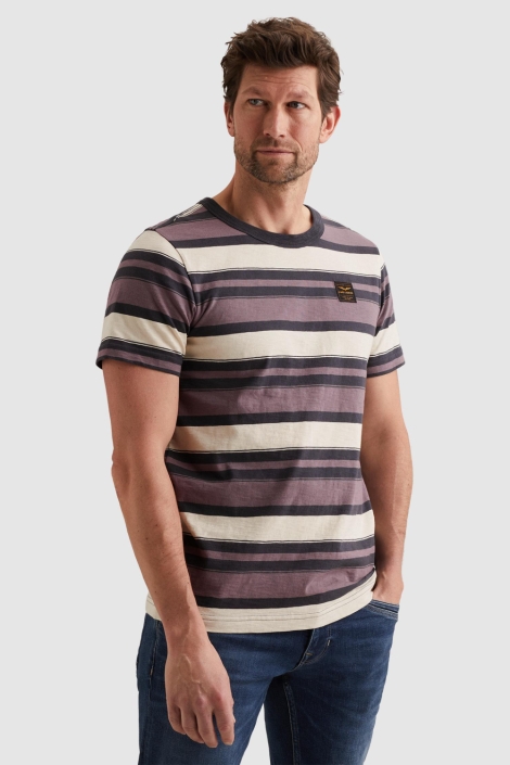 PME legend paarse heren t-shirt | Model vooraanzicht