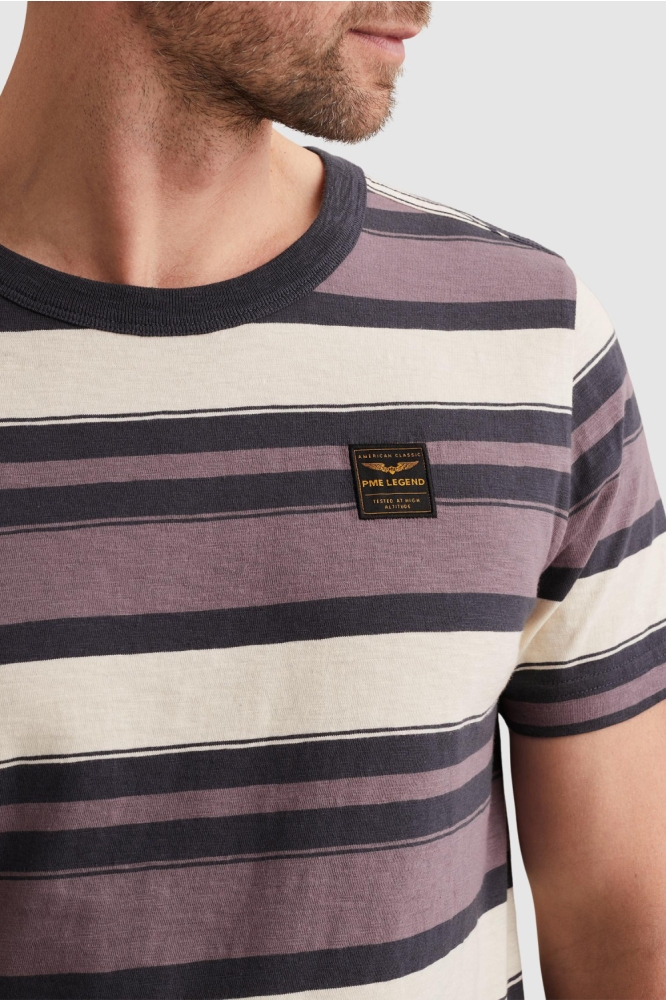 PME legend paarse heren t-shirt | Close up