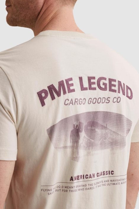 PME legend beige heren t-shirt | Unique Selling Point