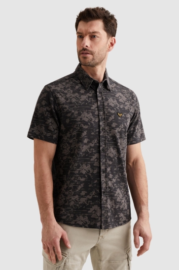 PME legend short sleeve shirt aop on jersey p Blauw