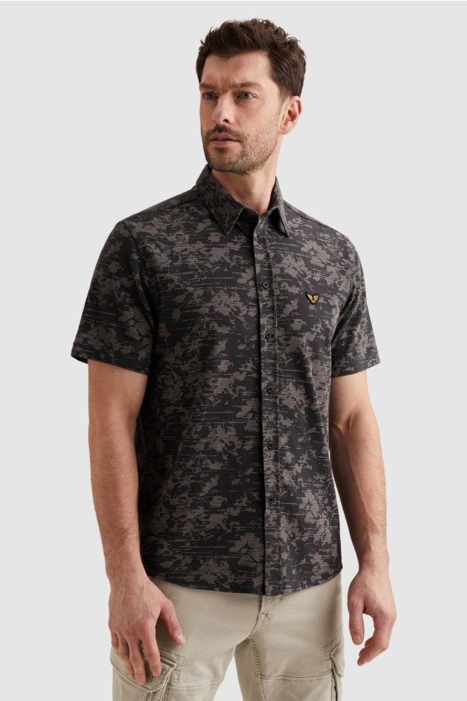 PME legend blauwe heren overhemd | Model vooraanzicht