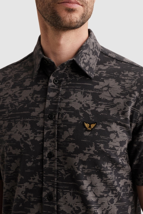 PME legend blauwe heren overhemd | Close up