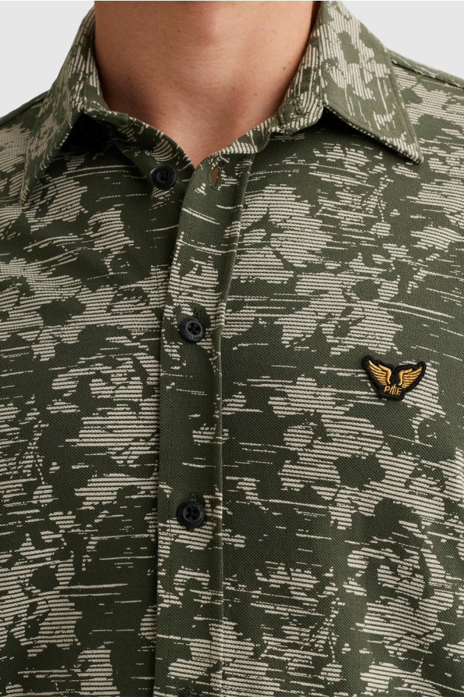 PME legend groene heren overhemd | Close up