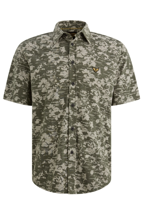 PME legend groene heren overhemd | Achteraanzicht