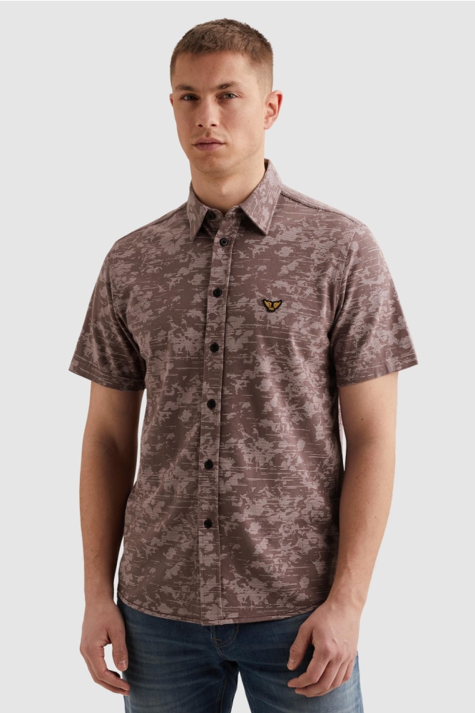 PME legend paarse heren overhemd | Model vooraanzicht