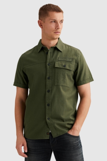 PME legend short sleeve shirt ctn slub Groen