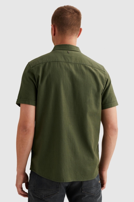 PME legend groene heren overhemd | Model achteraanzicht