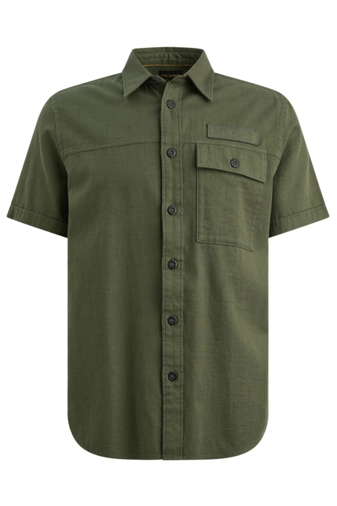 PME legend groene heren overhemd | Vooraanzicht
