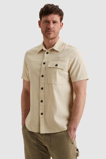PME legend short sleeve shirt ctn slub Beige