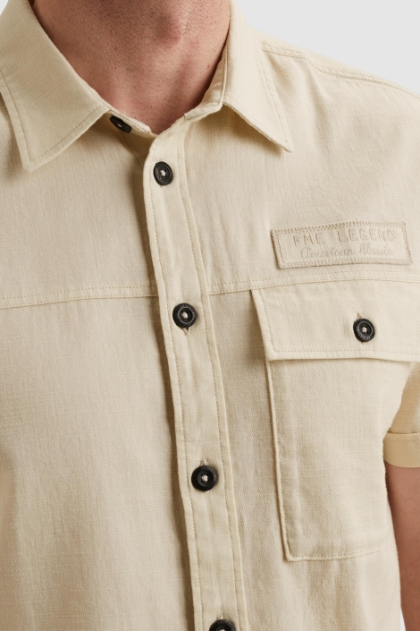 PME legend beige heren overhemd | Unique Selling Point