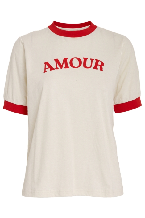 Peppercorn ecru dames t-shirt | Vooraanzicht