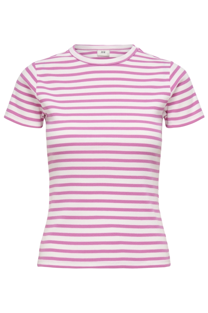 Jacqueline de Yong roze dames t-shirt | Vooraanzicht
