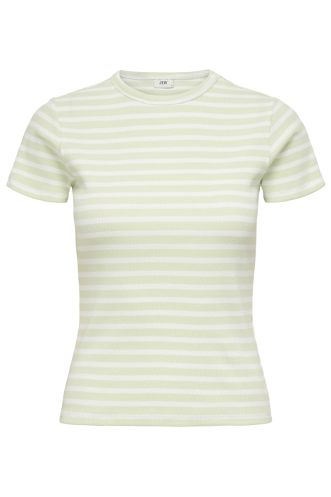 Jacqueline de Yong groene dames t-shirt | Vooraanzicht