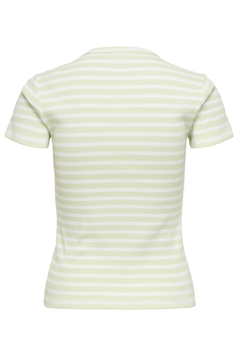 Jacqueline de Yong groene dames t-shirt | Achteraanzicht