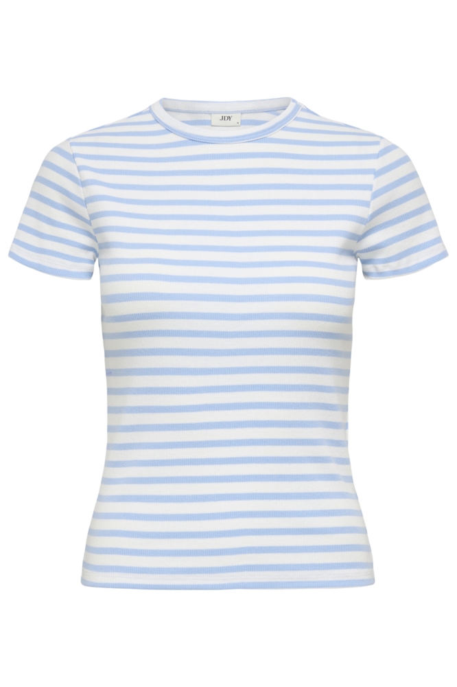 Jacqueline de Yong blauwe dames t-shirt | Vooraanzicht