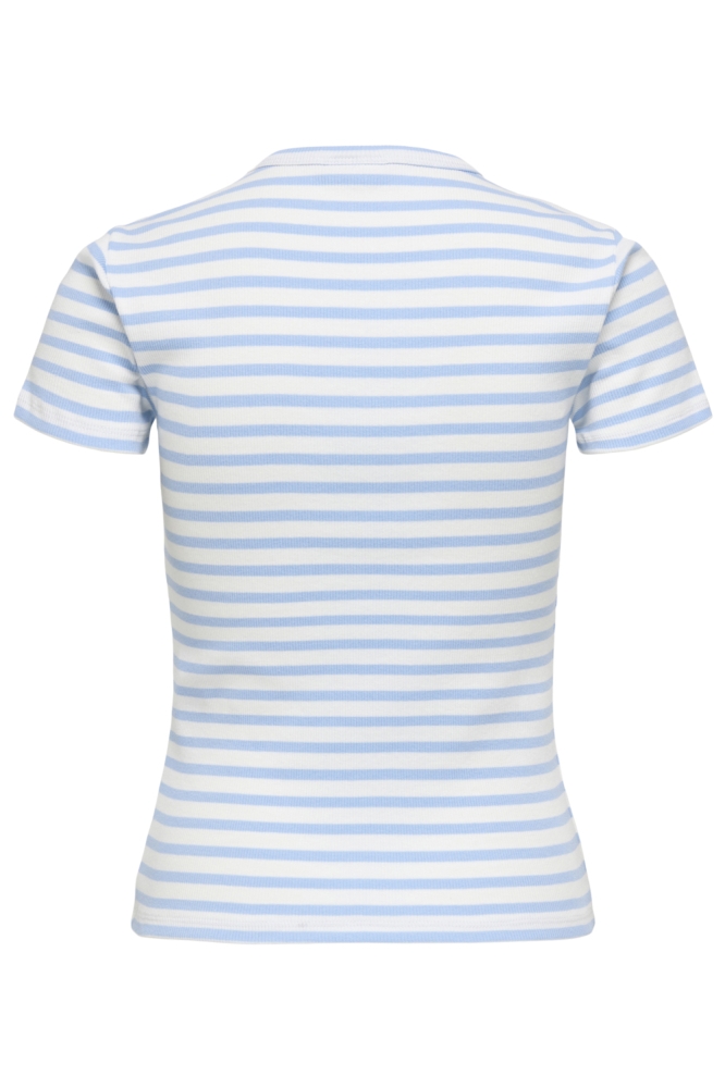 Jacqueline de Yong blauwe dames t-shirt | Achteraanzicht