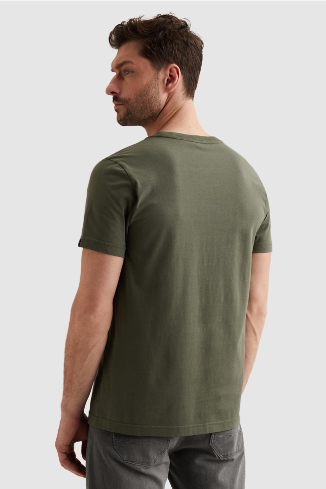 PME legend groene heren t-shirt | Model achteraanzicht